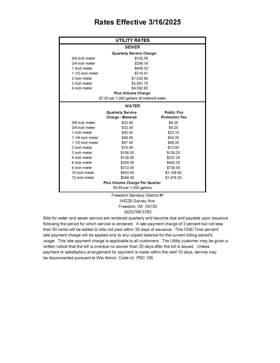 Rates Effective 3/16/2026